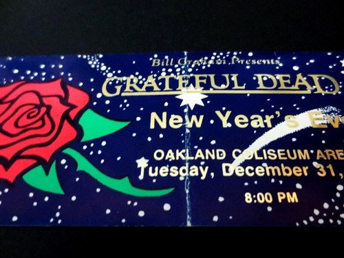 Grateful Dead Ticket 1985 1986 New Years Eve 12/31/1985 Space Rose BGP GDTS Stub - Picture 10 of 12