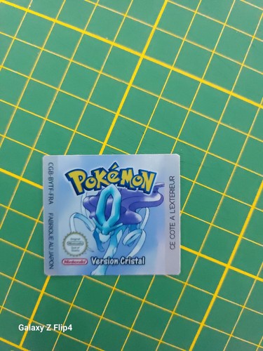 Etiquette - Stickers De Remplacement Pokemon Version Cristal ( brillant ) - Picture 2 of 2