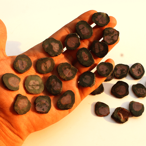 7 Pcs Natural Rare Watermelon Ruby Untreated 19mm-26.5mm Slice Rough Gemstones - Picture 9 of 15