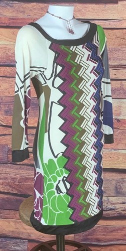 Geometric Long Sleeve Dress 