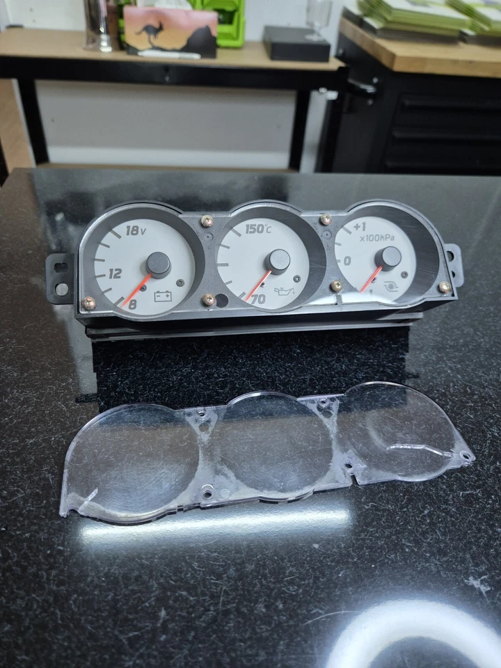 Acrylic Replacement Screen Suit Nissan Skyline R34 Triple Gauge - GTT GTR 34 - Image 3 of 4