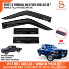 2DOOR SPACE CAB WEATHER SHIELD WINDOW VISOR RAIN GUARD FOR HOLDEN RODEO TF 89-96