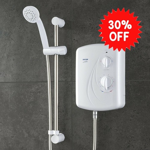 TRITON ENRICH White 8.5KW MANUAL ELECTRIC SHOWER. BRAND NEW