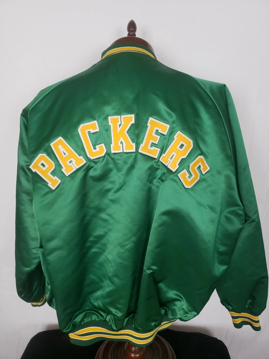 🔥🚨Vintage Chalk Line XXL Green Bay Packers Starter Style Spellout EUC Jacket