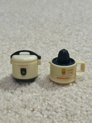 Vintage Mini Rice Cooker And Orange Squeezer Refrigerator Magnet (Very Cool)