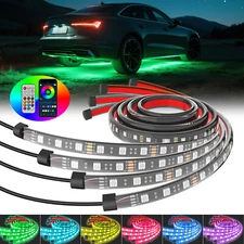 4Pcs LED RGB Glow Underbody Neon Lighting Kit For EZGO Yamaha Club Car Golf Cart