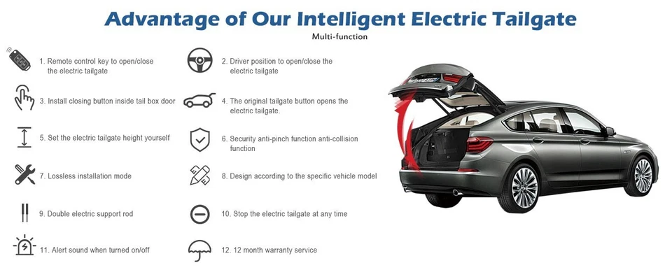 Power Liftgate Retrofit Electric Tailgate Fits for Renault Koleos 2017-2023 - Imagem 4 de 4