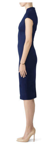 Alexa Admor Damen Neu mit Etikett Kurzarm Katrina Militär Etui Midikleid marineblau XL - Bild 2 von 4