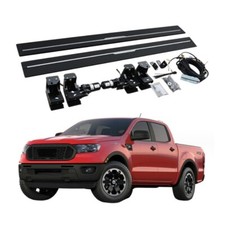 For Ford Ranger T9 Pickup Deployable Electric Running Board Side Steps 2023 2024