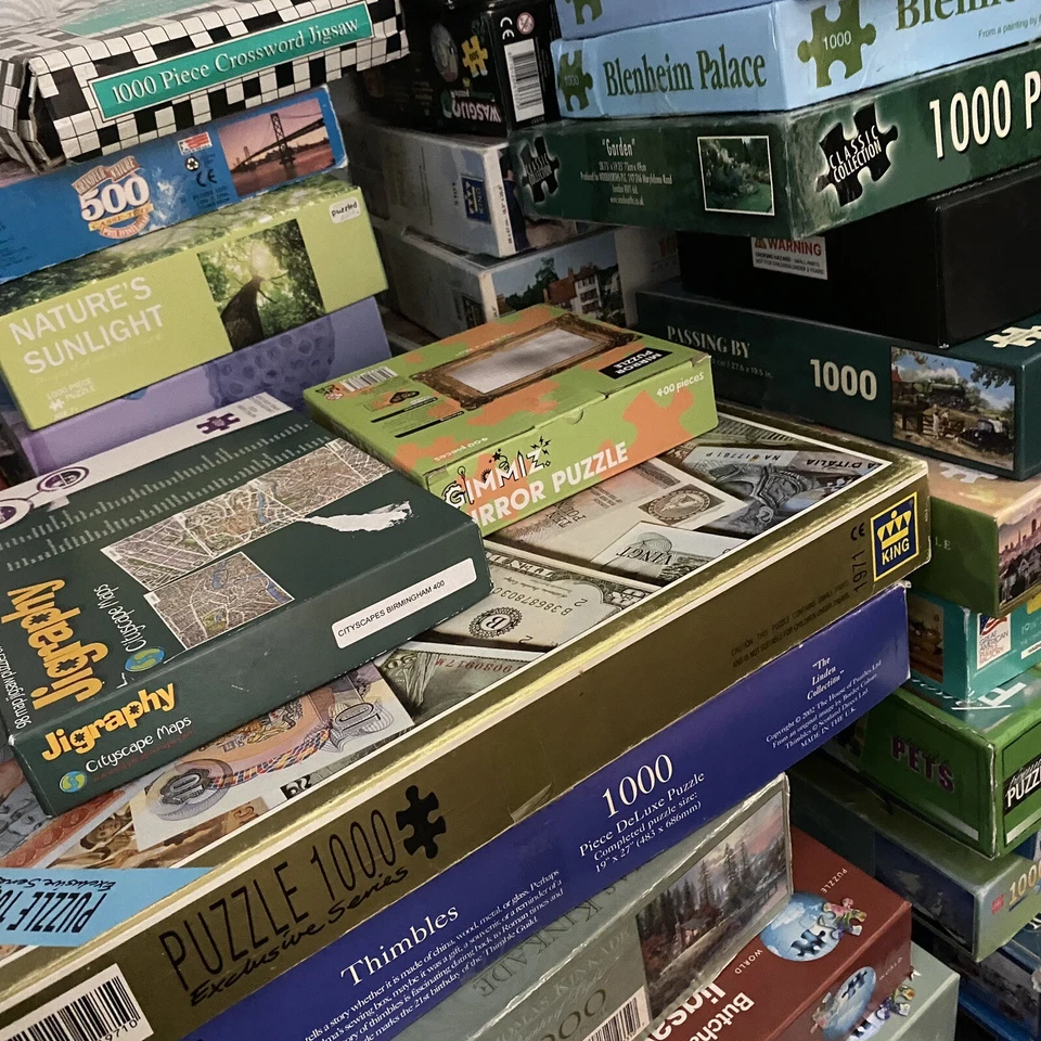 Jigsaw Puzzle Bundle x15 Joblot 200 500 1000 Piece Christmas Hobby Unchecked - Image 3 of 4