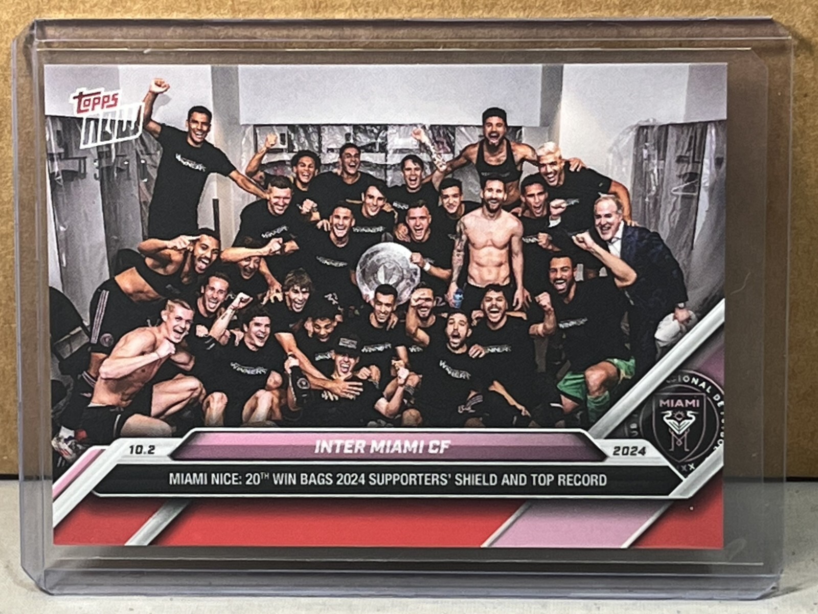 2024 TOPPS NOW MLS #140 INTER MIAMI CF LIONEL MESSI Red Parallel 3/10