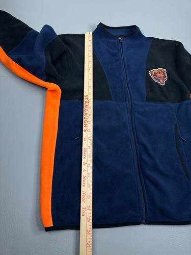 Chicago Bears NFL Team Apparel Fleece Full Zip Jacket Youth 18-20 New - Picture 10 of 16