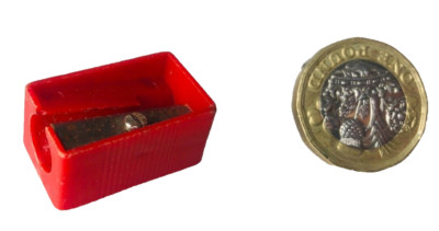 Bleistiftspitzer Rot Vintage Schreibwaren nfb