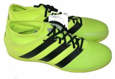 ADIDAS FUßBALLSCHUH HALLENSCHUH GELB SCHWARZ  ACE 16.3 AQ3419 Gr. 46 2/3 NEU