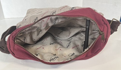 HARD ROCK CAFE Guitar Company MESSENGER BAG Burgundy - Picture 5 of 6