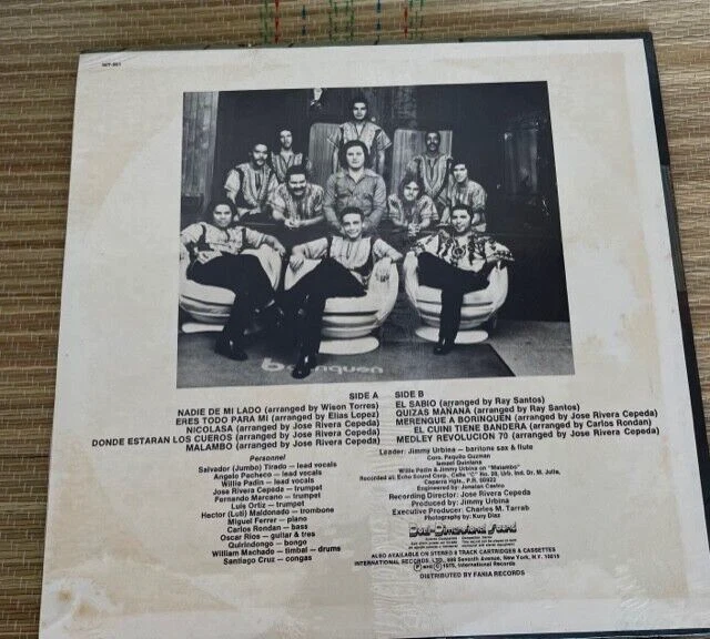 Jimmy Urbina y su Orquesta Revolución 70 - Sabor Moderno Vinyl Sellado - Image 2 of 2