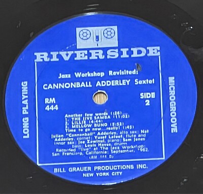 Cannonball Adderley Sextet Jazz Workshop Revisited Vinyl -Record