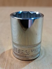 SP Tools 21mm 1/2" Drive Standard 12 point (bi-hex) Chrome Socket - SP23021