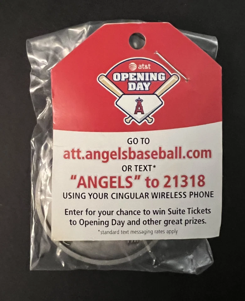 AT&T 2007 Opening Day Angels Baseball Keychain Keyring Metal New In Package - Image 4 of 4