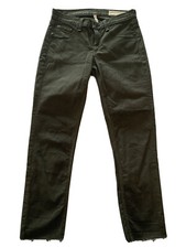 Rag  Bone PFD Green Legging Jeans Raw Hem Size 27