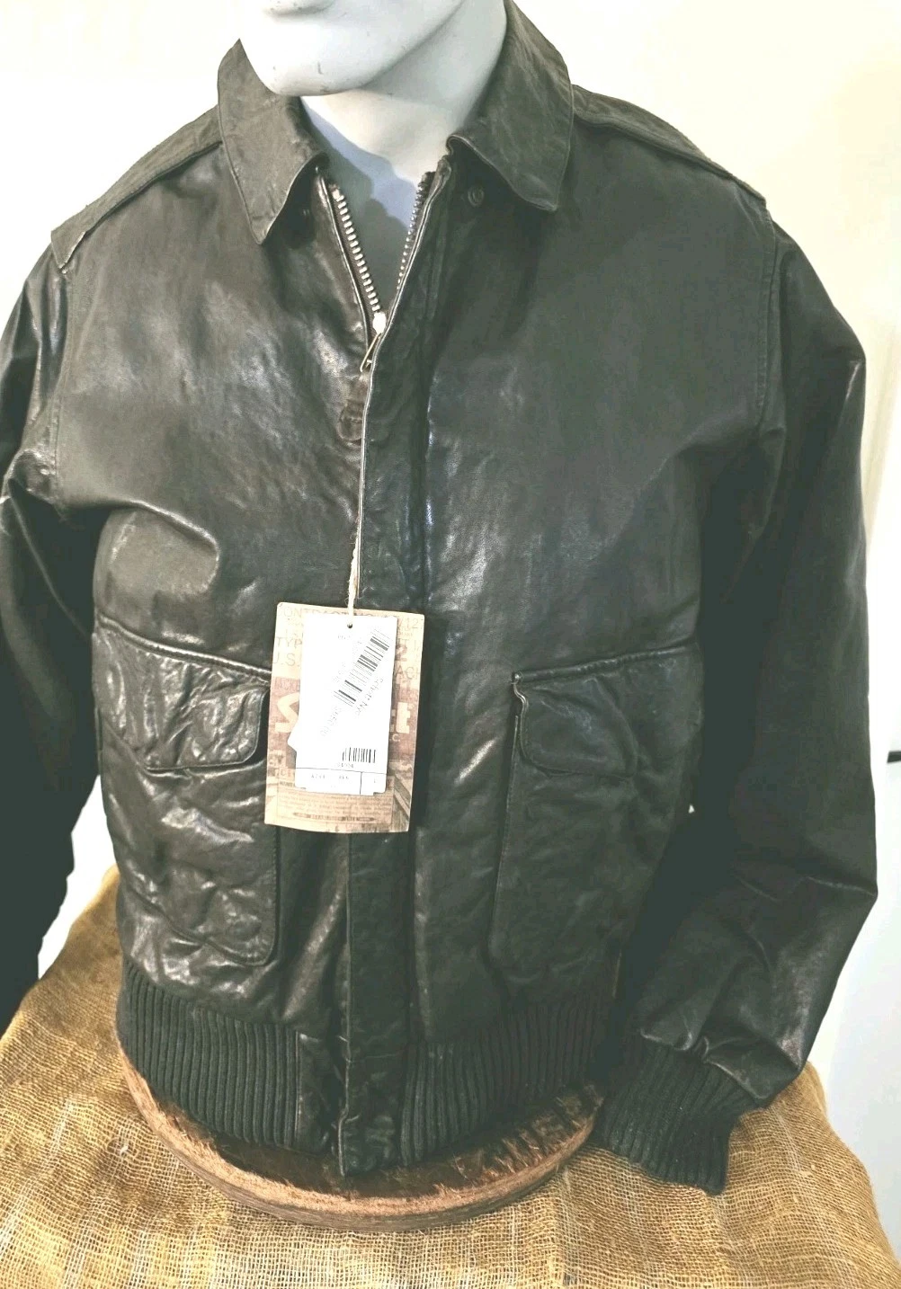 SCHOTT NYC LEATHER NEW  Vintaged JACKET RARE  Brown  w/tags Stunning sz Large  image 2