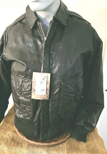 SCHOTT NYC LEATHER NEW  Vintaged JACKET RARE  Brown  w/tags Stunning sz Large  image 2