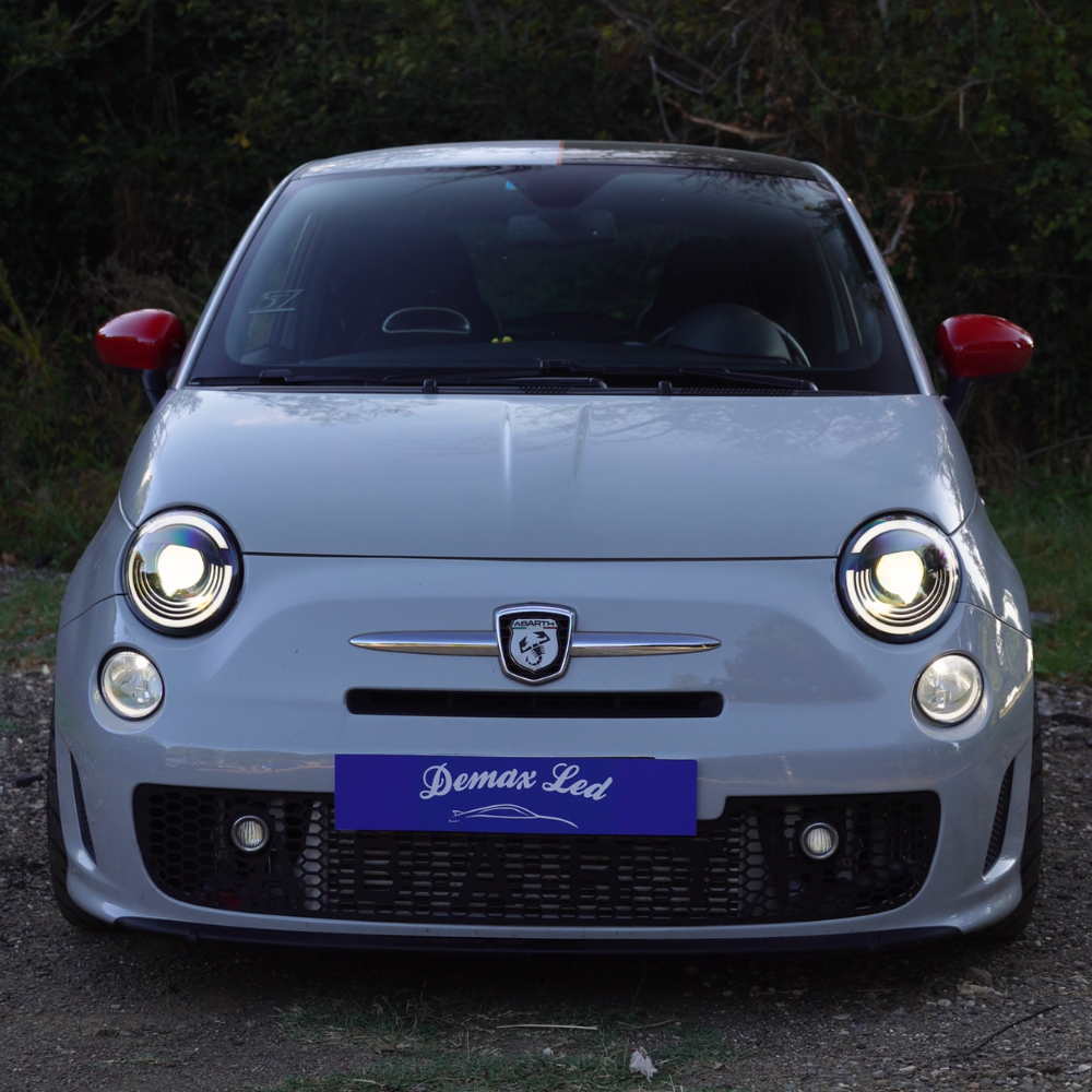 Full LED Headlights Fiat 500 Abarth 2012-2019 USA Version L+R | eBay