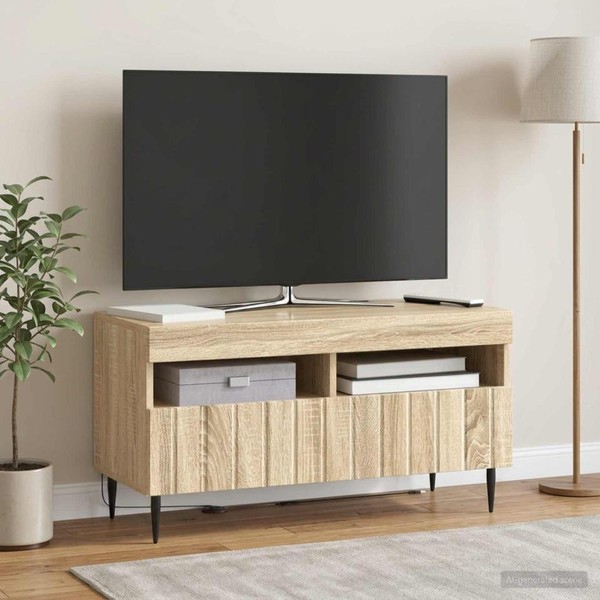 Led-Tv-Schrank Zwolle 81 X 35 X 43 Cm Sonoma-Eiche-image