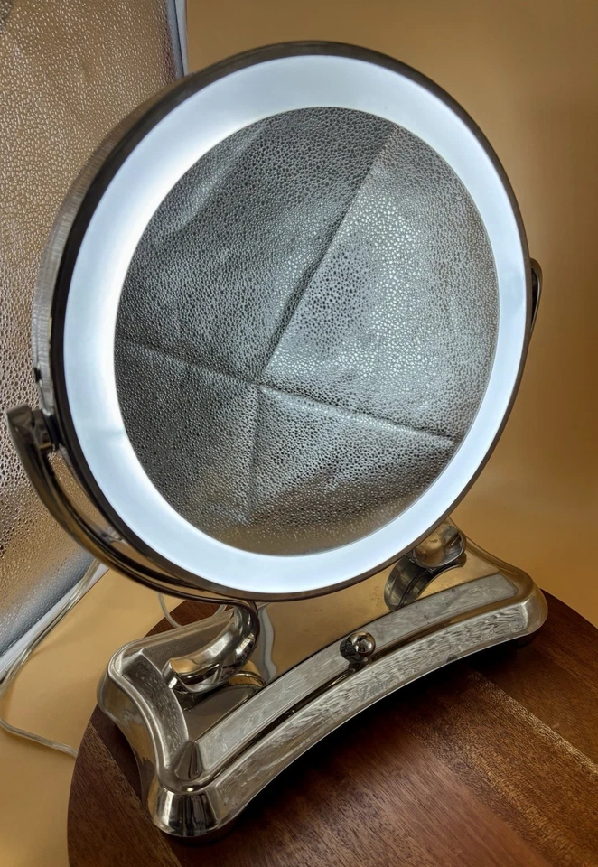 Espejo de Maquillaje Zadro Glamour Pro XL Doble Iluminación 1X, 5X Lupa Cromo Giratorio Foto 4 de 4