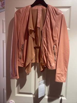 Patrizia Pepe Women's Leather And Removable Silk Jacket