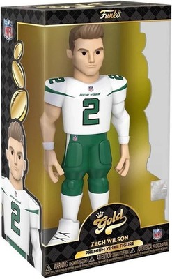 Funko Gold 12'' Zach Wilson Premium Vinyl NY Jets NFL Vinyl Figur - OVP & NEU