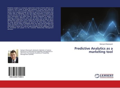 Predictive Analytics as a marketing tool Semyon Khanovych