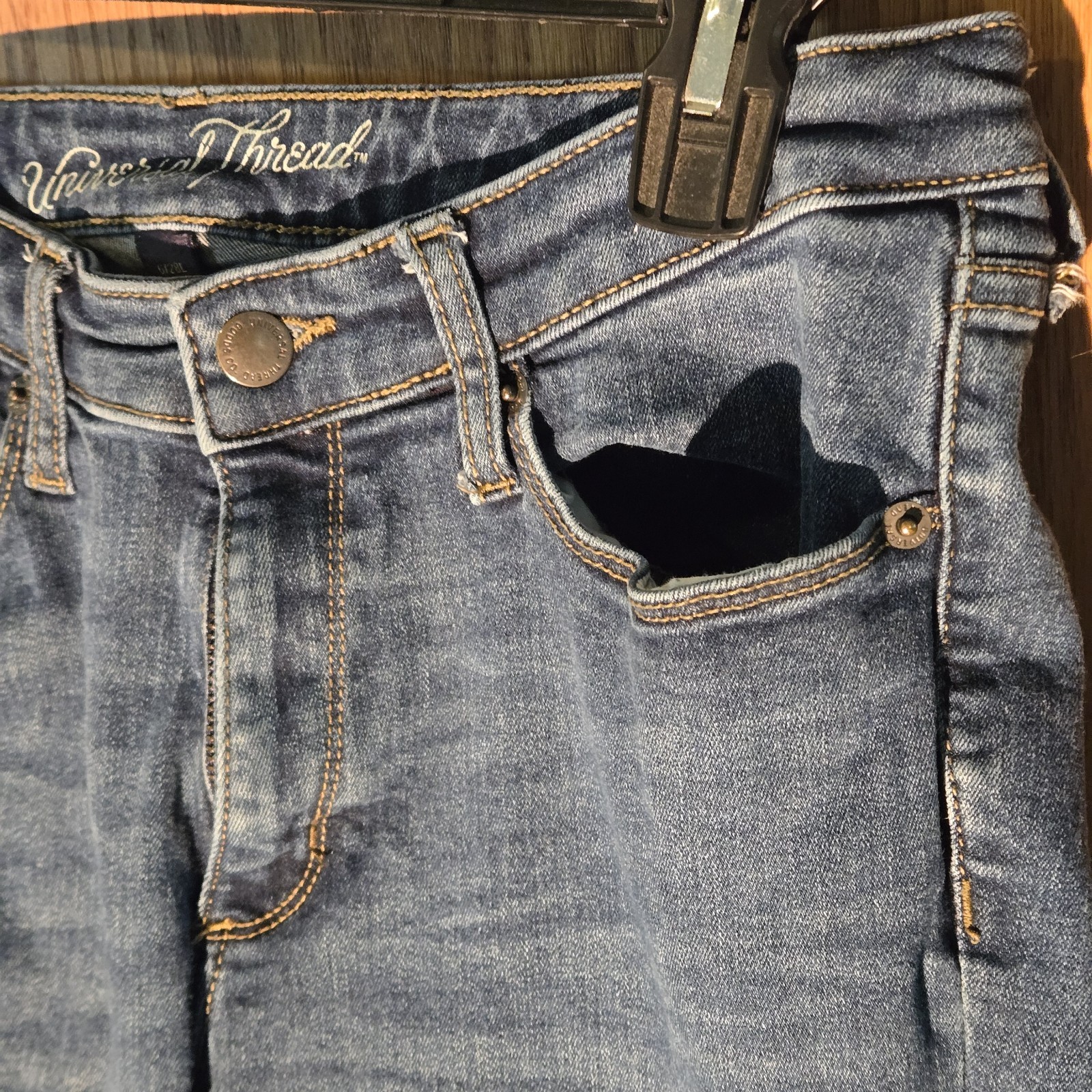 Universal Thread Medium Dark Blue Curvy Skinny Je… - image 5