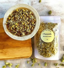 Aromatic Whole Chamomile Blossoms, Loose Dried Natural Bulk Herbs, 1/2oz to 4oz