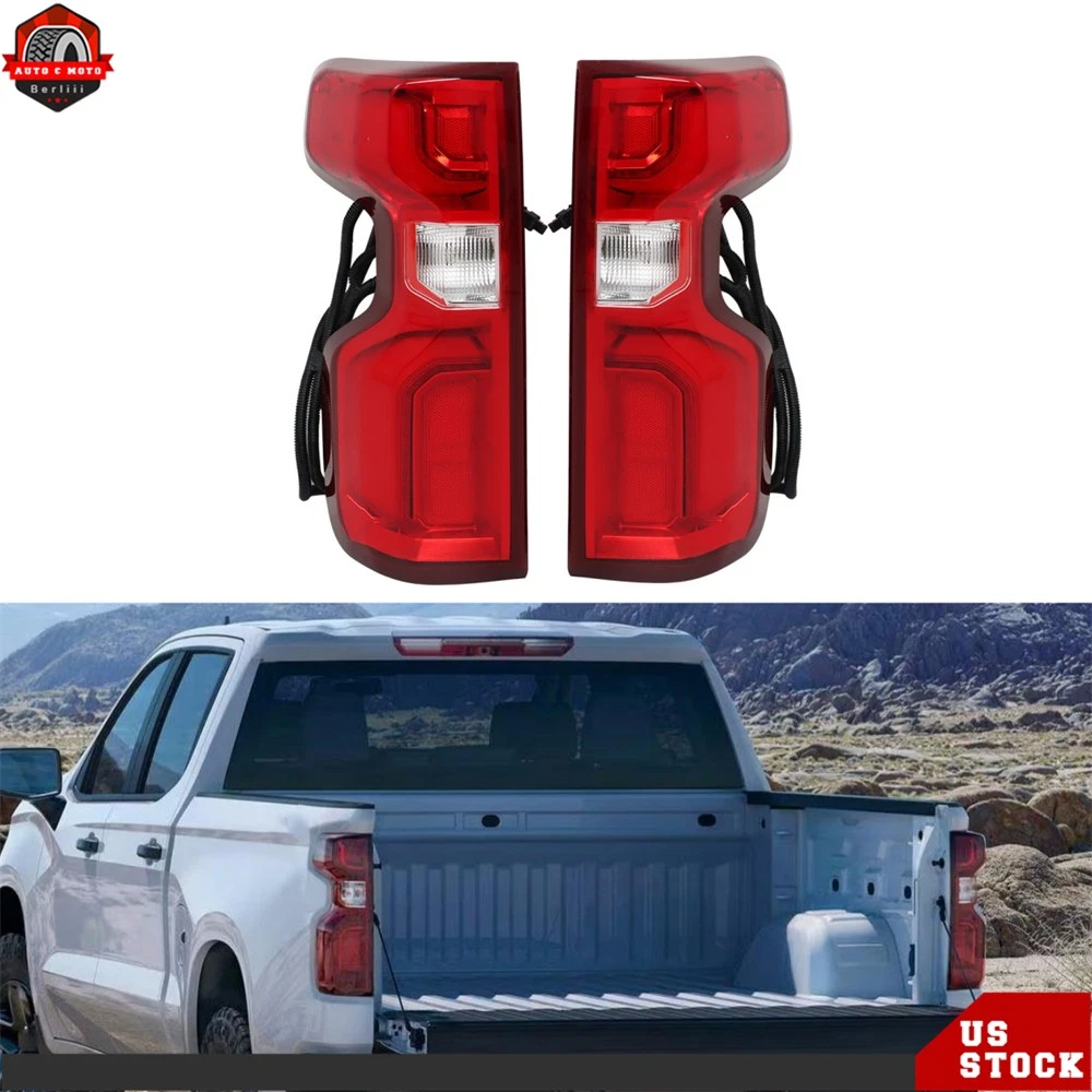 LED Tail Light Lamp For 2019-2021-2023 Chevy Silverado 1500 Left&Right Side Rear