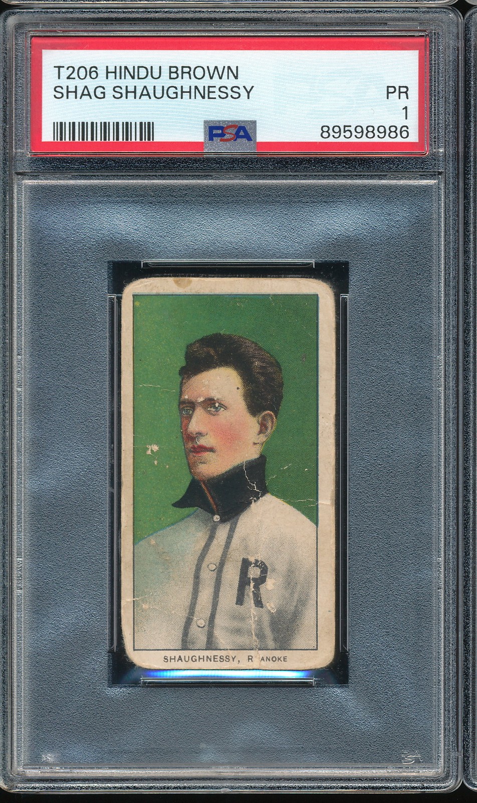 T206 Hindu Shag Shaughnessy PSA 1 - Roanoke - Southern League