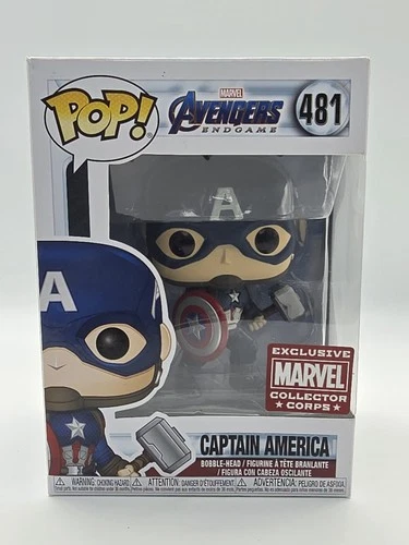 Funko Pop Avengers Endgame Captain America 481 Marvel Collectors Corps Exclusive