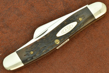 VINTAGE CASE XX 8 DOT 1982 PRETTY BONE PREMIUM STOCKMAN KNIFE 6318 HP (33687)
