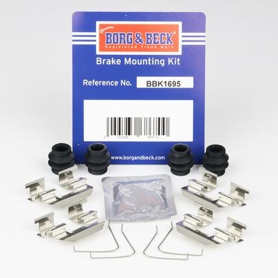 BORG & BECK BBK1695 Disc Brake Pad Accessory Kit Rear Fits Kia Rio Stonic