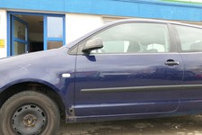 VW Polo 9N 9N3 Tür vorne links Fahrertür 2/3-Türer blau LB5N ohneAnbautei