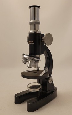 Vintage Precision Optical Co. Microscope Model 300 P with Traveling Case