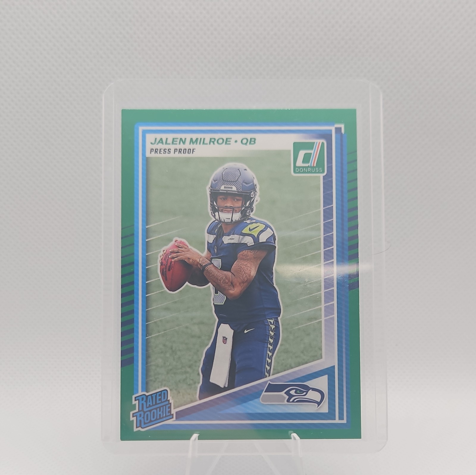 2025 Panini Donruss Jalen Milroe Green Press Proof Rated Rookie #307