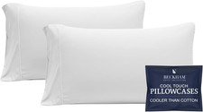 Cooling Pillowcases for Hot Sleepers, King Size Set of 2, Cool Bedding, Envelope