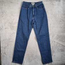 LL Bean Flannel Lined Jeans Women's 10 Tall Blue Medium Wash High Rise Denim