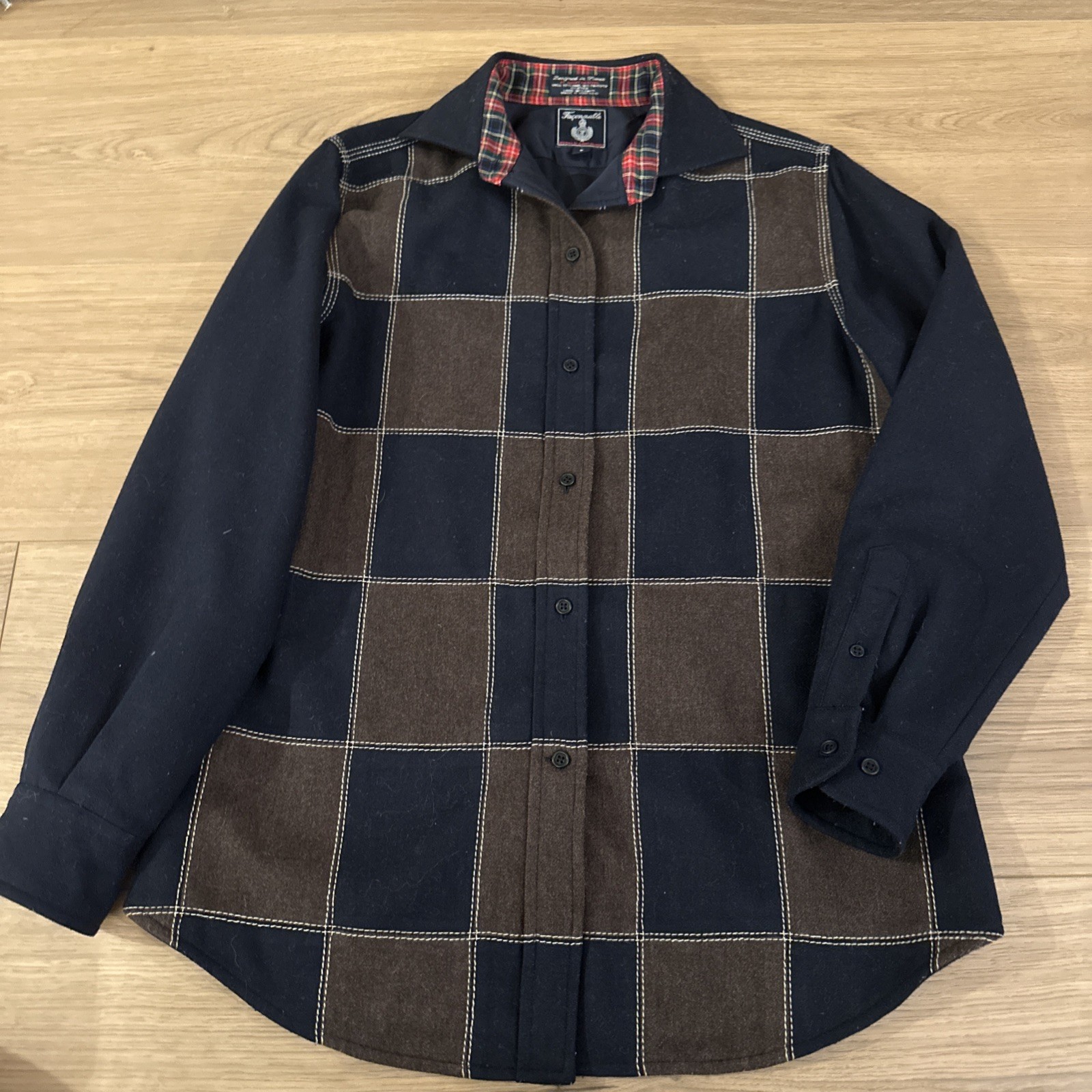 Faconnable Men’s Wool Button Down Albert Goldberg… - image 1