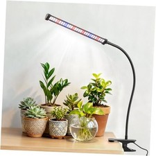 LED Grow Light, 5700K Full Spectrum Clip Plant Growing Lamp with Red Clip-1Head