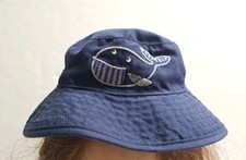 Kids Gymboree Navy Blue What Bucket Hat Size 0-12 Months