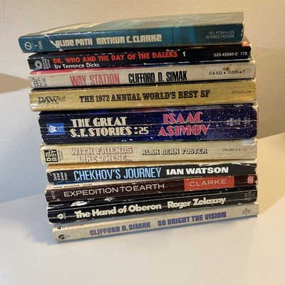 Vintage Sci Fi Paperback Books (10) Ace Avon Ballantine Daw Delrey Mirror Signet