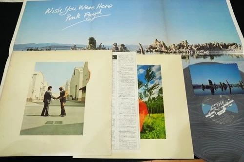PINK FLOYD WISH YOU WERE HERE w/poster postcard JAPAN 1st pressing LP SOPO 100