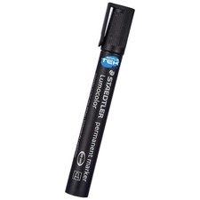 1 X Black Indelible Marker Staedtler Lumocolor 352 Permanent Marker 2Mm